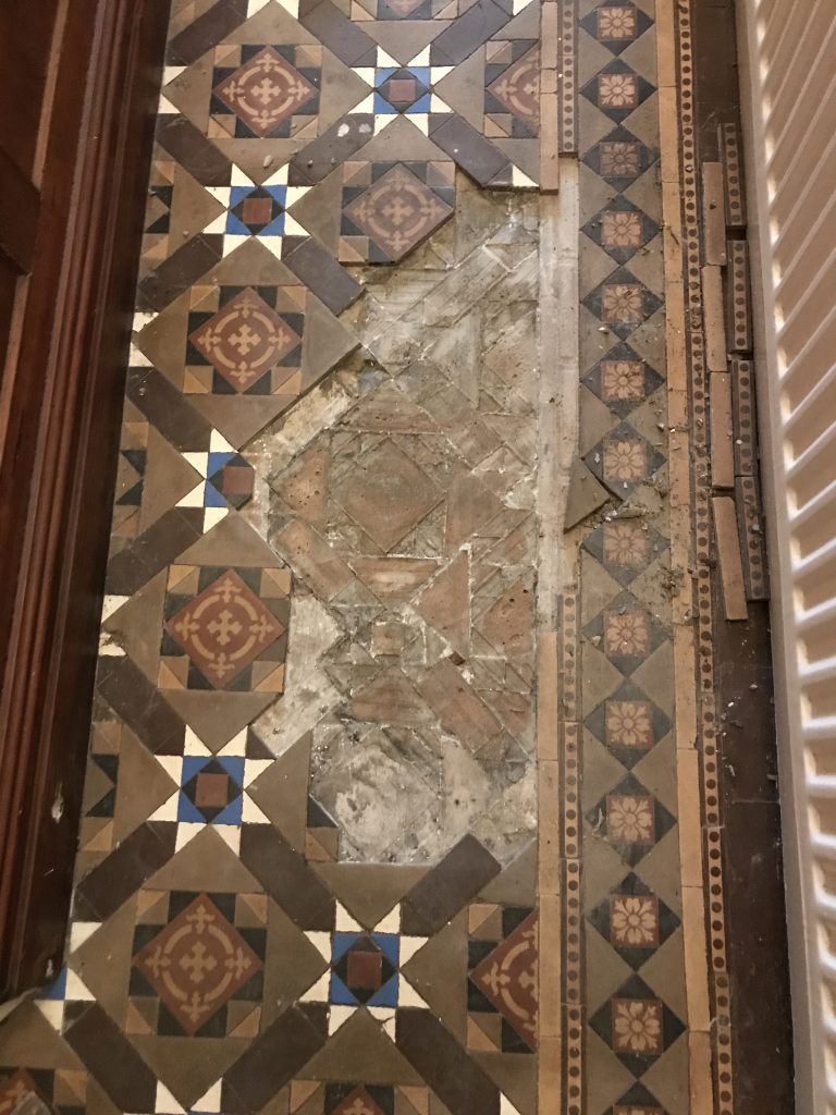 Victorian tile restoration
